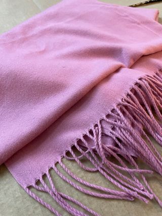 Pañuelo Bufanda cachemira cashmere Rosa 