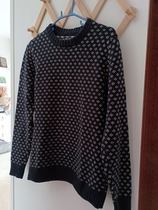 Jersey estampado azul marino