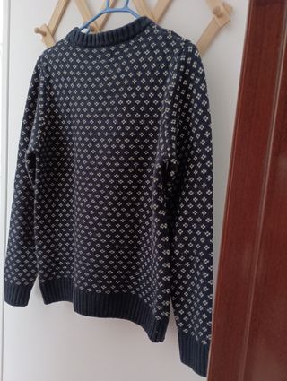 Jersey estampado azul marino