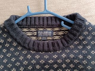 Jersey estampado azul marino