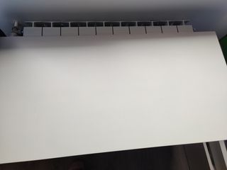Escritorio blanco 1 m ancho con cajon