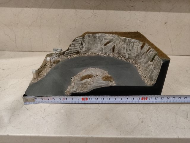 Escenario maqueta carretera