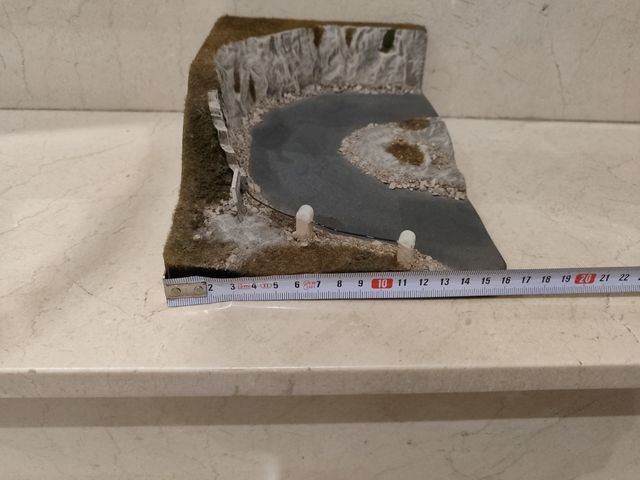 Escenario maqueta carretera