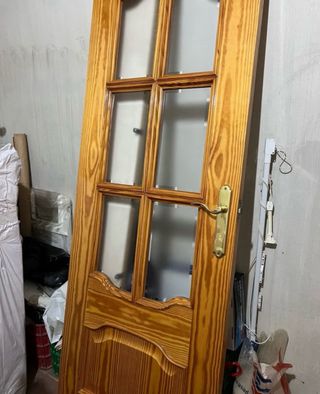 puerta de madera
