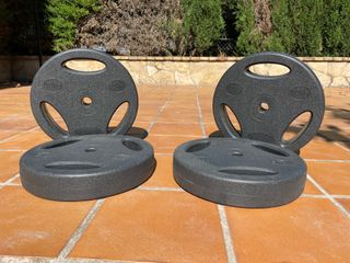 4 pesas de 10kg gym 30mm precio por kg aprox