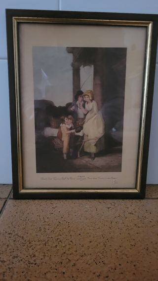 4 Cuadros con litografías