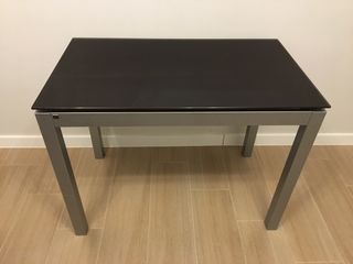 Mesa cocina extensible cristal 60x100-150