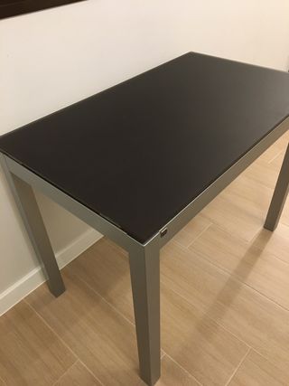 Mesa cocina extensible cristal 60x100-150