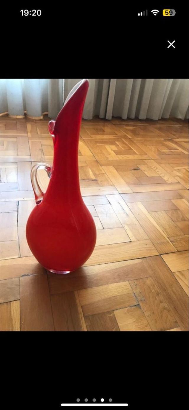 Jarrón murano ánfora