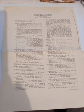 Cartel Indian antiguo