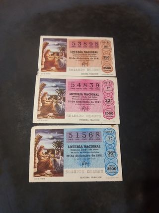 Lotería nacional antiguo