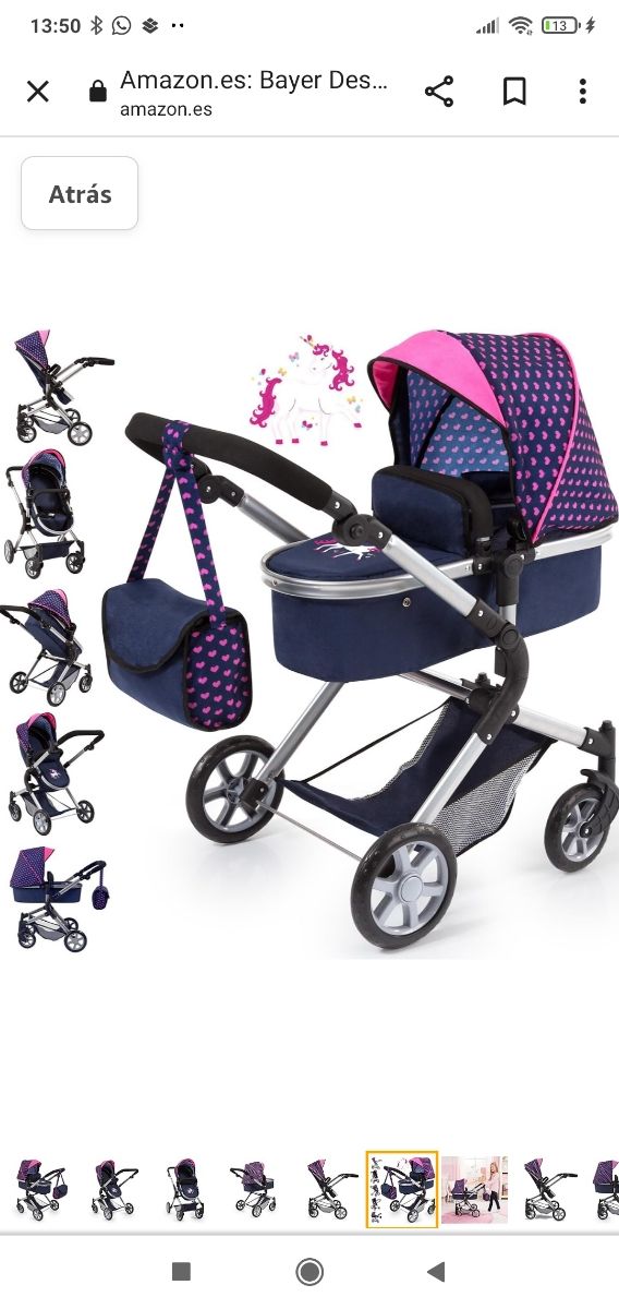 Cochecito para muñecas