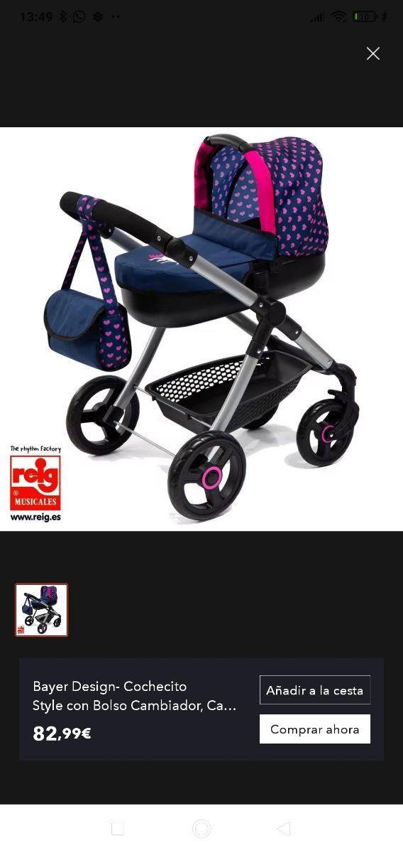 Cochecito para muñecas