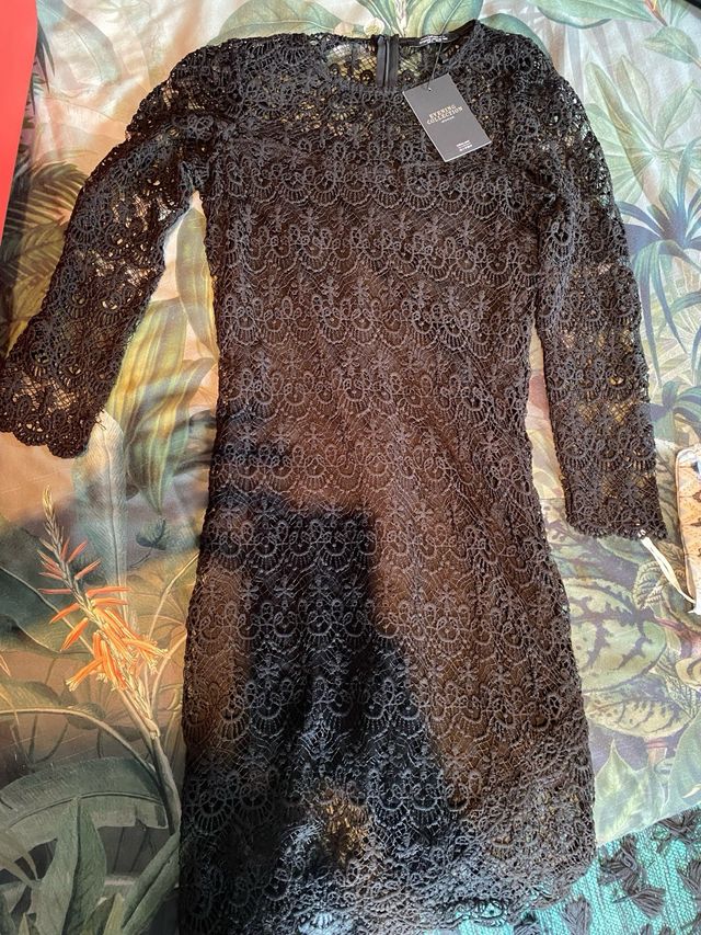 Vestido encaje negro