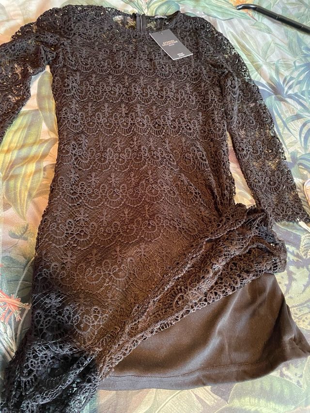 Vestido encaje negro