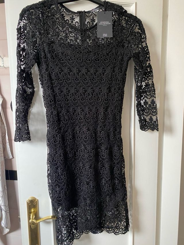 Vestido encaje negro