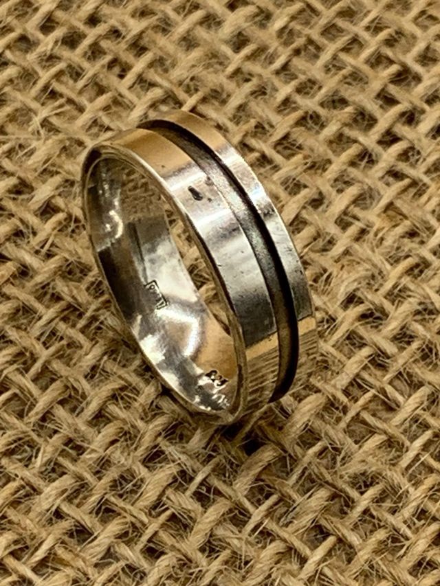 Anillo de plata 925 moderno