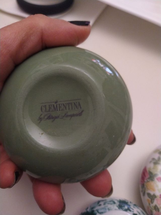 Setn.3 box profumatori in porcellana