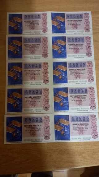 Serie de lotería antigua