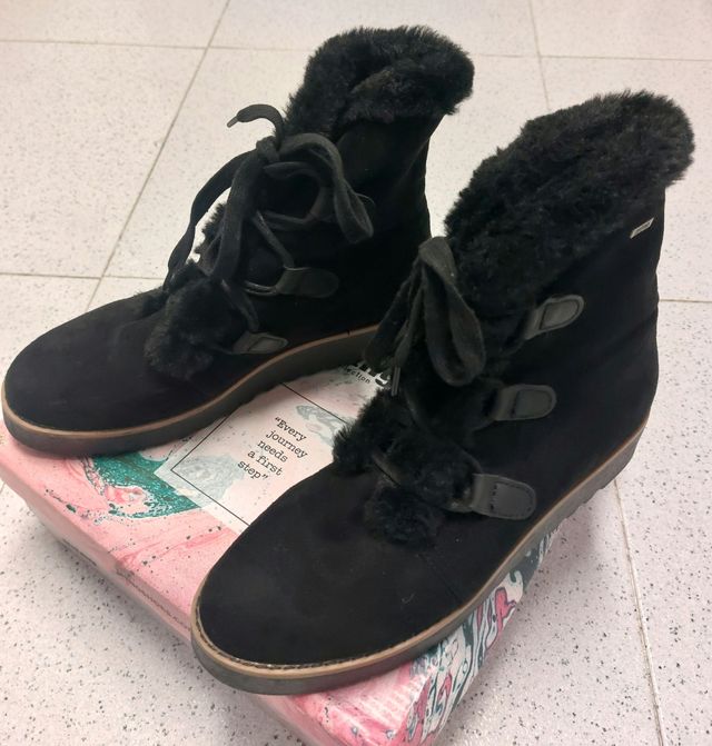 Botas con pelo de Mustang