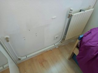 Reparación de radiador y llaves de calefacción.