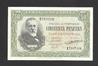 Billete 50 Pesetas 1940