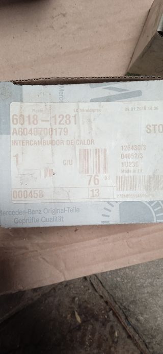 INTERCAMBIADOR DE CALOR Mercedes C250