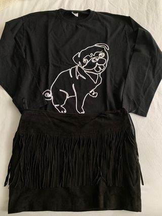 conjunto falda y camiseta