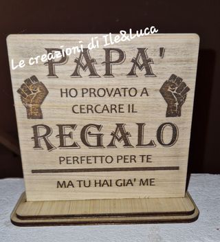 Targhetta per la festa del papà