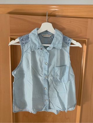 Camisa sin manga de Bershka