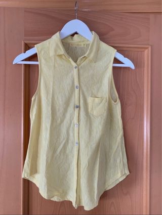 Camisa sin mangas de Bershka