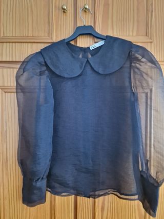 Blusa de organza de Zara