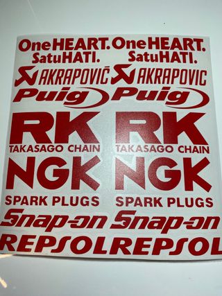 Pegatinas sponsors Honda