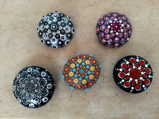 Centrotavola fermacarte fermaporta sasso