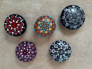 Centrotavola fermacarte fermaporta sasso