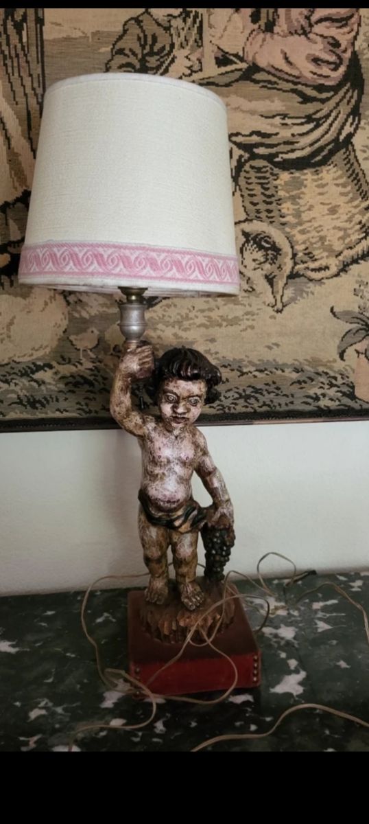 Lámpara de angelito de mesa maciza