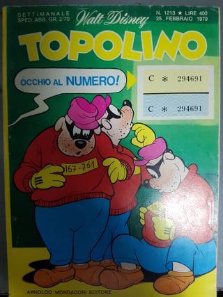 N.9 Fumetti Topolino Anni 70