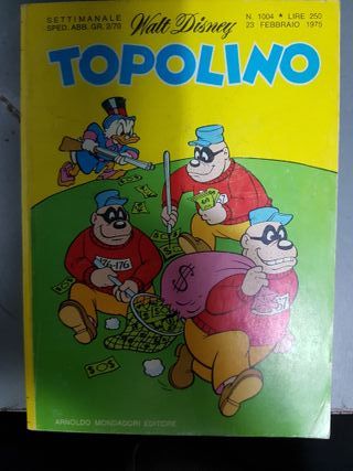 N.9 Fumetti Topolino Anni 70