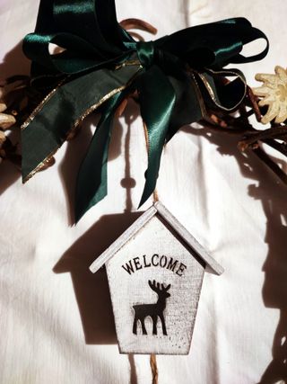 GHIRLANDA NATALE (Bianca e Verde)