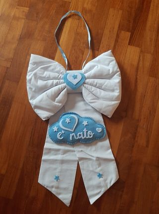 Fiocco nascita azzurro