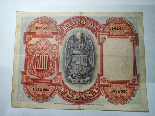 Billete banco España 1927