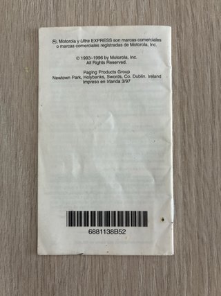 Busca ( Beeper) Motorola Con funda