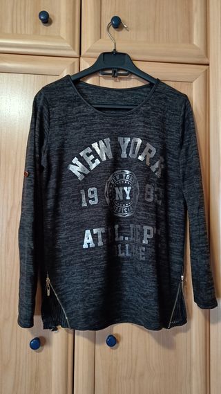 Sudadera mujer gris oscuro Talla 40
