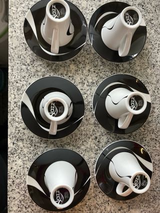 Conjunto de 6 chávenas e pires café Spal Jazz