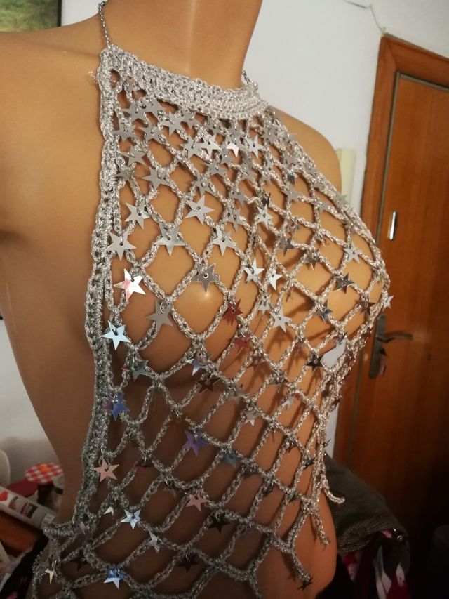 Top estrella fiesta  crochet