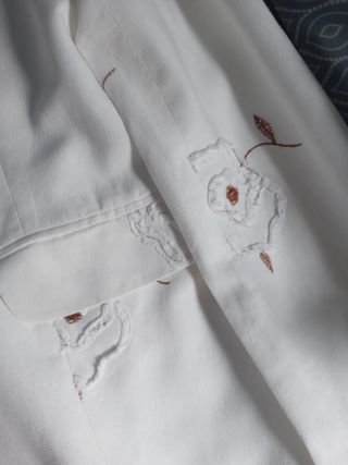 Traje chaqueta mujer con cobre va estupendo