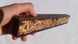 Incensario Vikingo pirograbado