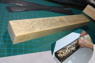 Incensario Vikingo pirograbado