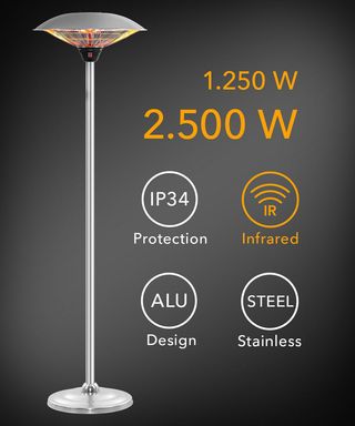 CALEFACTOR DE PIE DE DISEÑO INDUSTRIAL