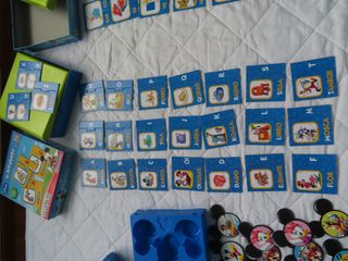 domino, memory, el alfabeto, las silabas de disney